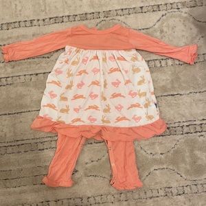 Kickee pants bunny / hare dress/ pajama